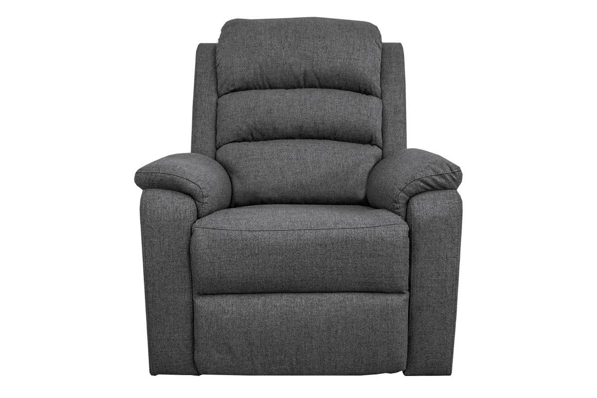 Modern Dark Gray Color Burlap Fabric Recliner Motion Recliner Chair 1Pc Couch Manual Motion Living Room Furniture Dark Gray Metal Primary Living Space Cushion Back Contemporary,Modern Pillow Top Arms Fabric 1 Seat