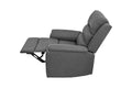 Modern Dark Gray Color Burlap Fabric Recliner Motion Recliner Chair 1Pc Couch Manual Motion Living Room Furniture Dark Gray Metal Primary Living Space Cushion Back Contemporary,Modern Pillow Top Arms Fabric 1 Seat