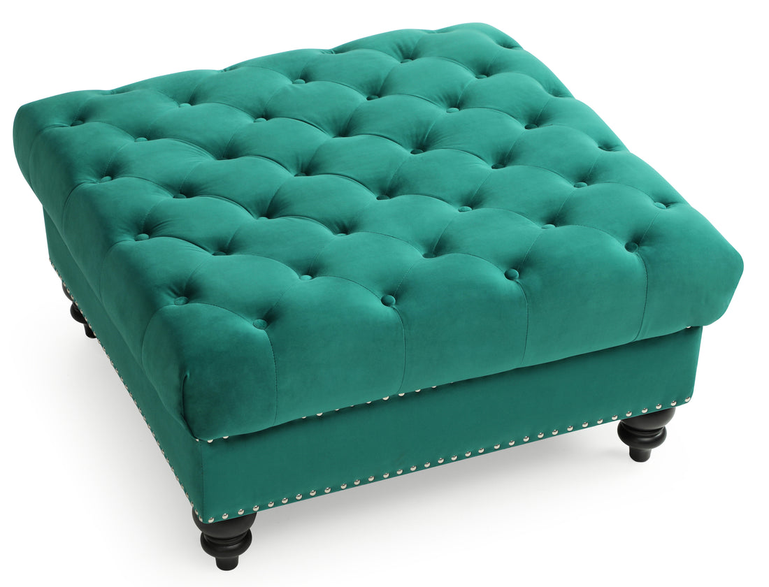 Nola G0352 O Ottomangreen Green Foam Velvet