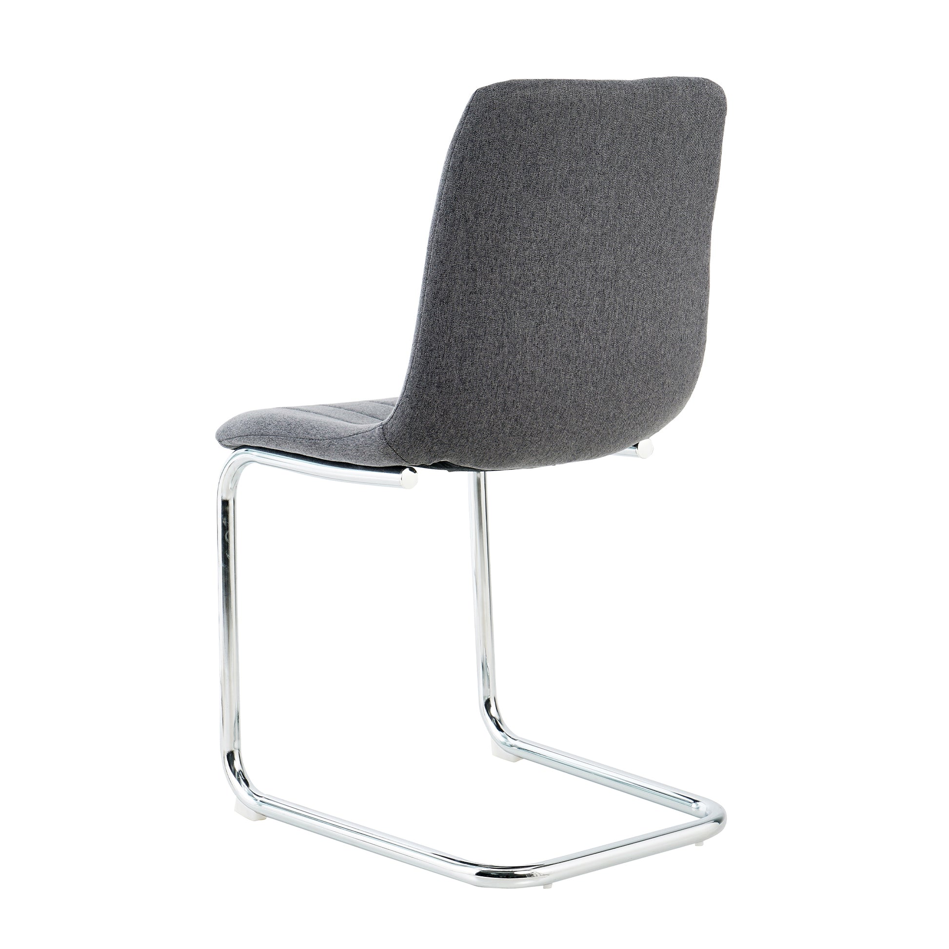 Modern Simple Light Luxury Dining Dark Grey Chair Home Bedroom Stool Back Student Desk Chair Metal Leg Silver Bow Chairs Set Of 4 Dark Gray Foam Metal