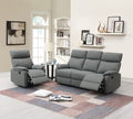 Gray Color Burlap Fabric Recliner Motion Recliner Chair 1Pc Couch Manual Motion Living Room Furniture Gray Metal Primary Living Space Cushion Back Contemporary,Modern Pillow Top Arms Fabric 1 Seat