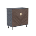 Accent Storage Cabinet With Doors, Bar Cabinet Buffet Cabinet With Storage For Living Room, Hallway, Bedroom Brown Mix Particle Board