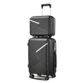 Luggage Sets 4 Piece 14 20 24 28 , Expandable Lightweight Suitcase With 4 Double 360 Degrees Mute Spinner Wheels Pp Materials Durable Tsa Lock Travel Luggage Black Polypropylene