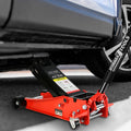 Floor Jack, 4 Ton Low Profile Floor Jack, Heavy Duty Steel Racing Floor Jack With Dual Piston Quick Lift Pump, Floor Jack Lifting Range 4