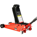 Floor Jack, 4 Ton Low Profile Floor Jack, Heavy Duty Steel Racing Floor Jack With Dual Piston Quick Lift Pump, Floor Jack Lifting Range 4