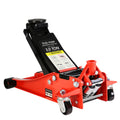 Hydraulic Low Profile And Steel Racing Floor Jack With Dual Piston Quick Lift Pump,3 Ton 6600 Lb Capacity, Lifting Range 3.3