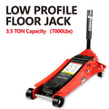 Floor Jack, 3.5 Ton Low Profile Floor Jack, Heavy Duty Steel Racing Floor Jack With Dual Piston Quick Lift Pump, Floor Jack Lifting Range 4