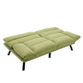 Coolmore Velvet Sofaaccent Sofa Seat Sofa With Metal Feet Green Linen