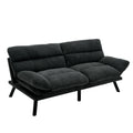 United We Win Furniture,Bedroom Furniture,Living Room Furniture,Sofa With Thick Cushion,Sofa Bed,Sleeper Sofa With Metal Feet. Dark Gray Linen 2 Seat