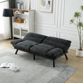 United We Win Furniture,Bedroom Furniture,Living Room Furniture,Sofa With Thick Cushion,Sofa Bed,Sleeper Sofa With Metal Feet. Dark Gray Linen 2 Seat