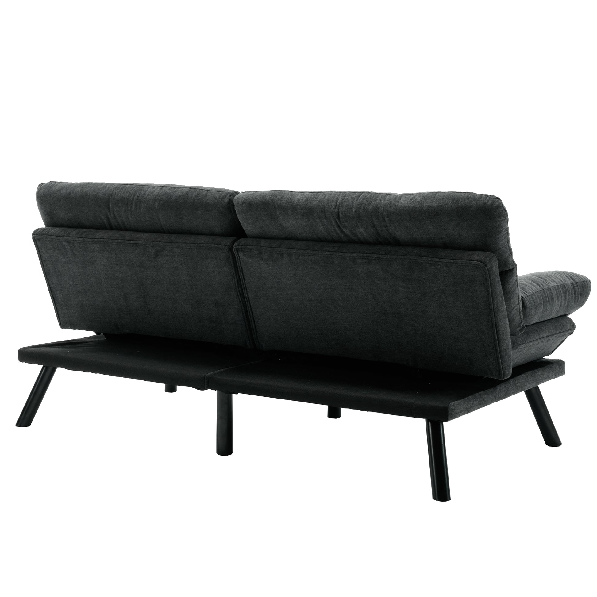 United We Win Furniture,Bedroom Furniture,Living Room Furniture,Sofa With Thick Cushion,Sofa Bed,Sleeper Sofa With Metal Feet. Dark Gray Linen 2 Seat