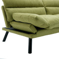 Coolmore Velvet Sofaaccent Sofa Seat Sofa With Metal Feet Green Linen