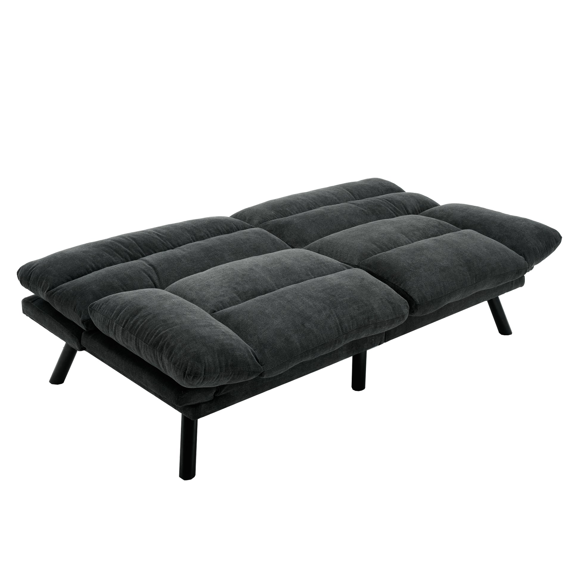 United We Win Furniture,Bedroom Furniture,Living Room Furniture,Sofa With Thick Cushion,Sofa Bed,Sleeper Sofa With Metal Feet. Dark Gray Linen 2 Seat