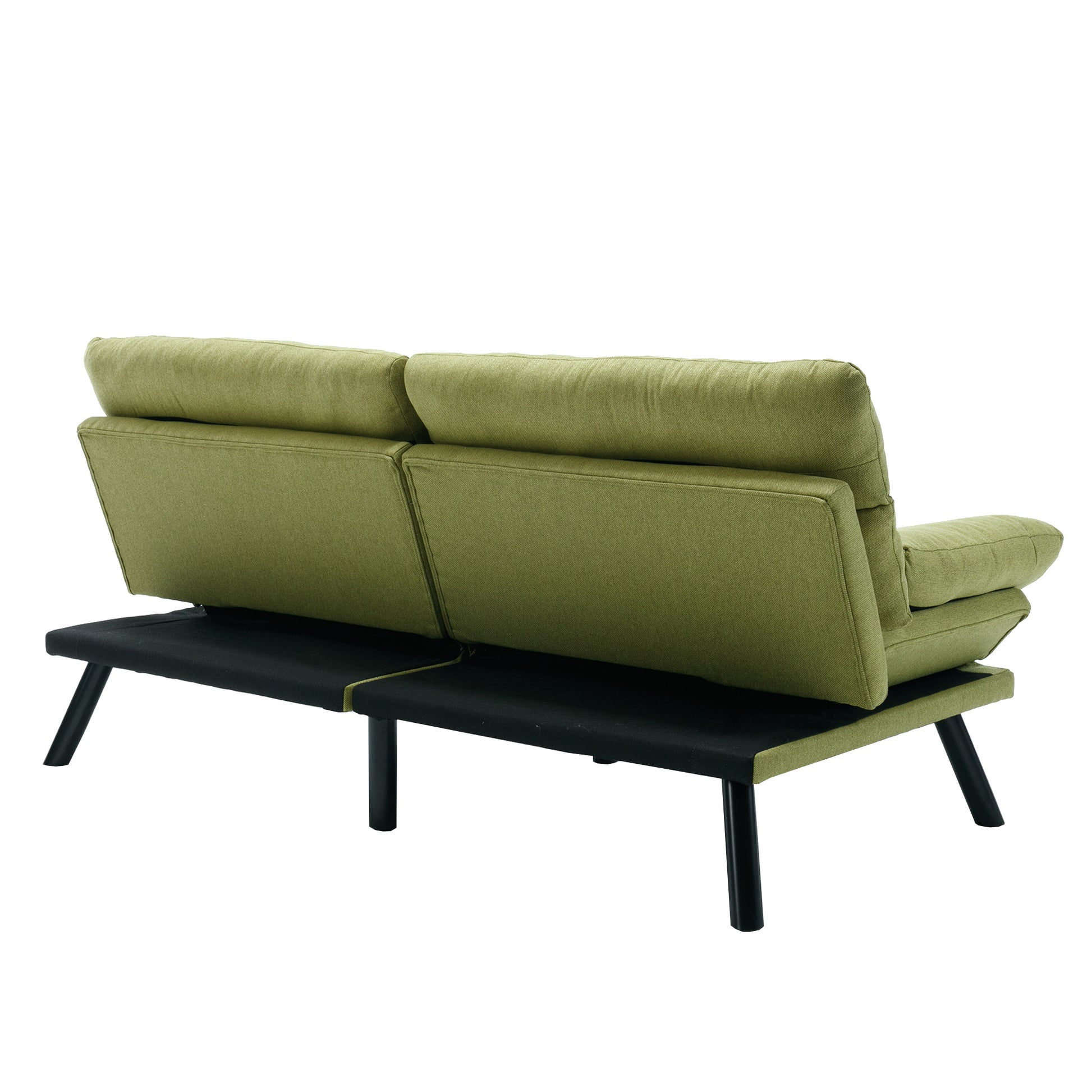 Coolmore Velvet Sofaaccent Sofa Seat Sofa With Metal Feet Green Linen