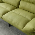 Coolmore Velvet Sofaaccent Sofa Seat Sofa With Metal Feet Green Linen