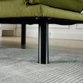Coolmore Velvet Sofaaccent Sofa Seat Sofa With Metal Feet Green Linen