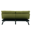 Coolmore Velvet Sofaaccent Sofa Seat Sofa With Metal Feet Green Linen