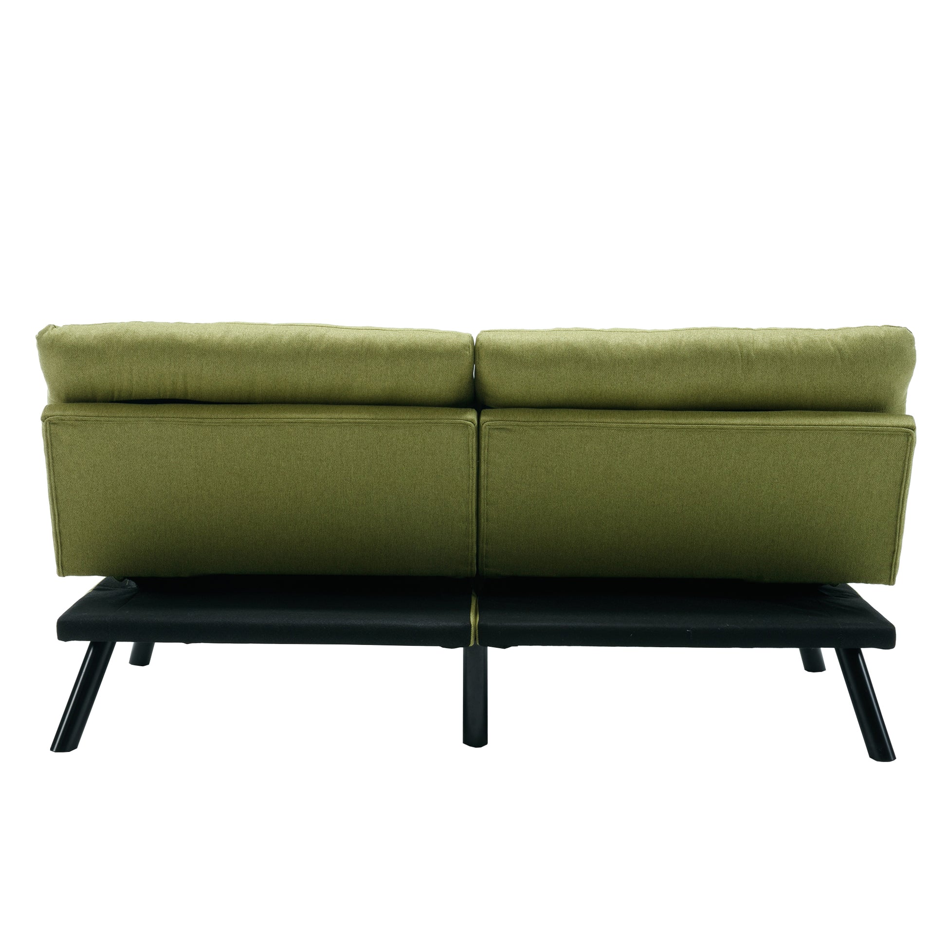Coolmore Velvet Sofaaccent Sofa Seat Sofa With Metal Feet Green Linen