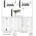 Rectangle Dining Table, Espresso Brown Brown Aluminum