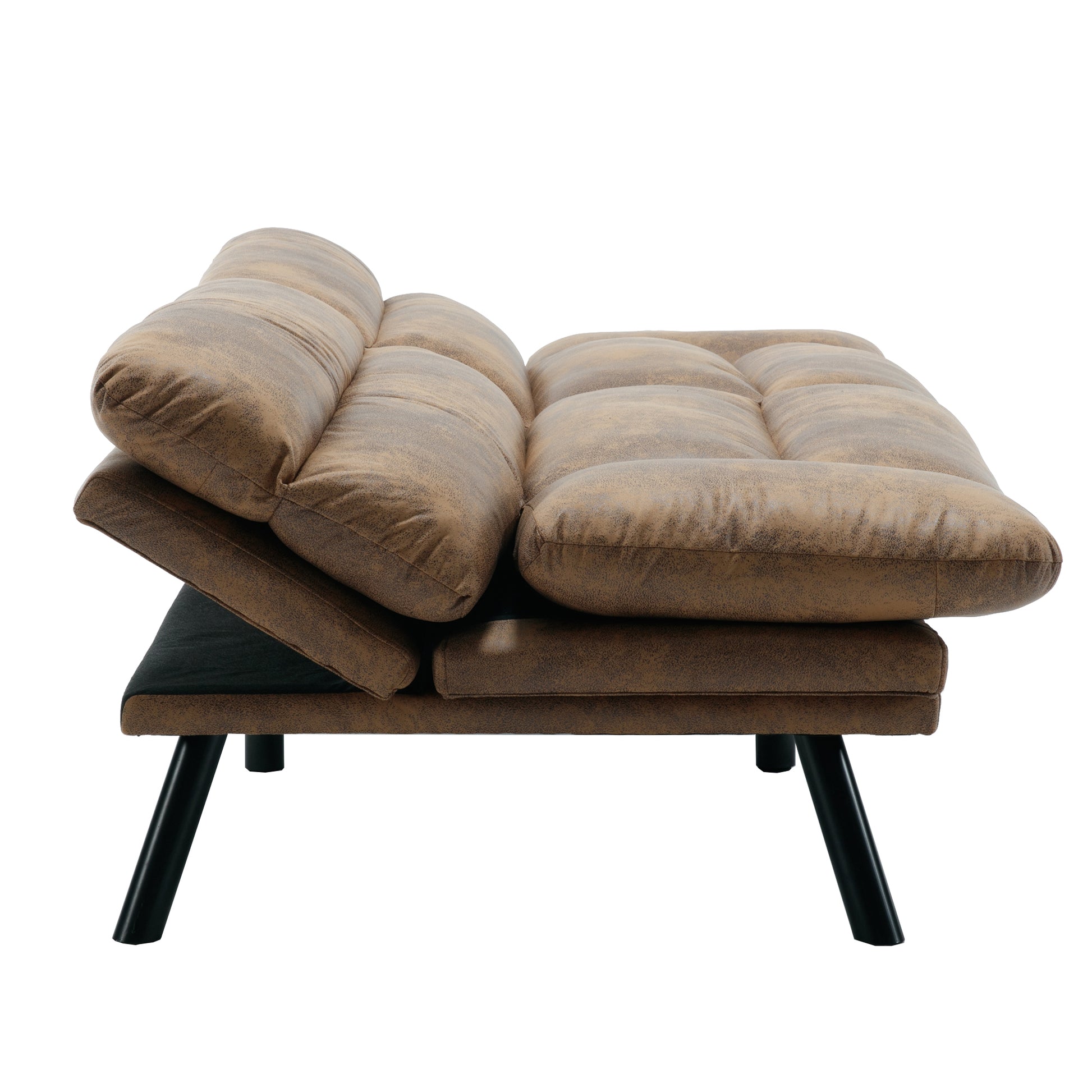 United We Win Furniture,Bedroom Furniture,Living Room Furniture,Sofa With Thick Cushion,Sofa Bed,Sleeper Sofa With Metal Feet. Coffee Microsuede 2 Seat