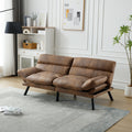 United We Win Furniture,Bedroom Furniture,Living Room Furniture,Sofa With Thick Cushion,Sofa Bed,Sleeper Sofa With Metal Feet. Coffee Microsuede 2 Seat