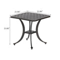 End Table, Dark Lava Bronze Antique Bronze Aluminum