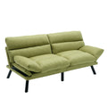 Coolmore Velvet Sofaaccent Sofa Seat Sofa With Metal Feet Green Linen