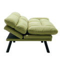 Coolmore Velvet Sofaaccent Sofa Seat Sofa With Metal Feet Green Linen