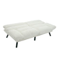 United We Win Furniture,Bedroom Furniture,Living Room Furniture,Sofa With Thick Cushion,Sofa Bed,Sleeper Sofa With Metal Feet. White Teddy Teddy 2 Seat