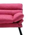 United We Win Furniture,Bedroom Furniture,Living Room Furniture,Sofa With Thick Cushion,Sofa Bed,Sleeper Sofa With Metal Feet. Rose Red Linen 2 Seat