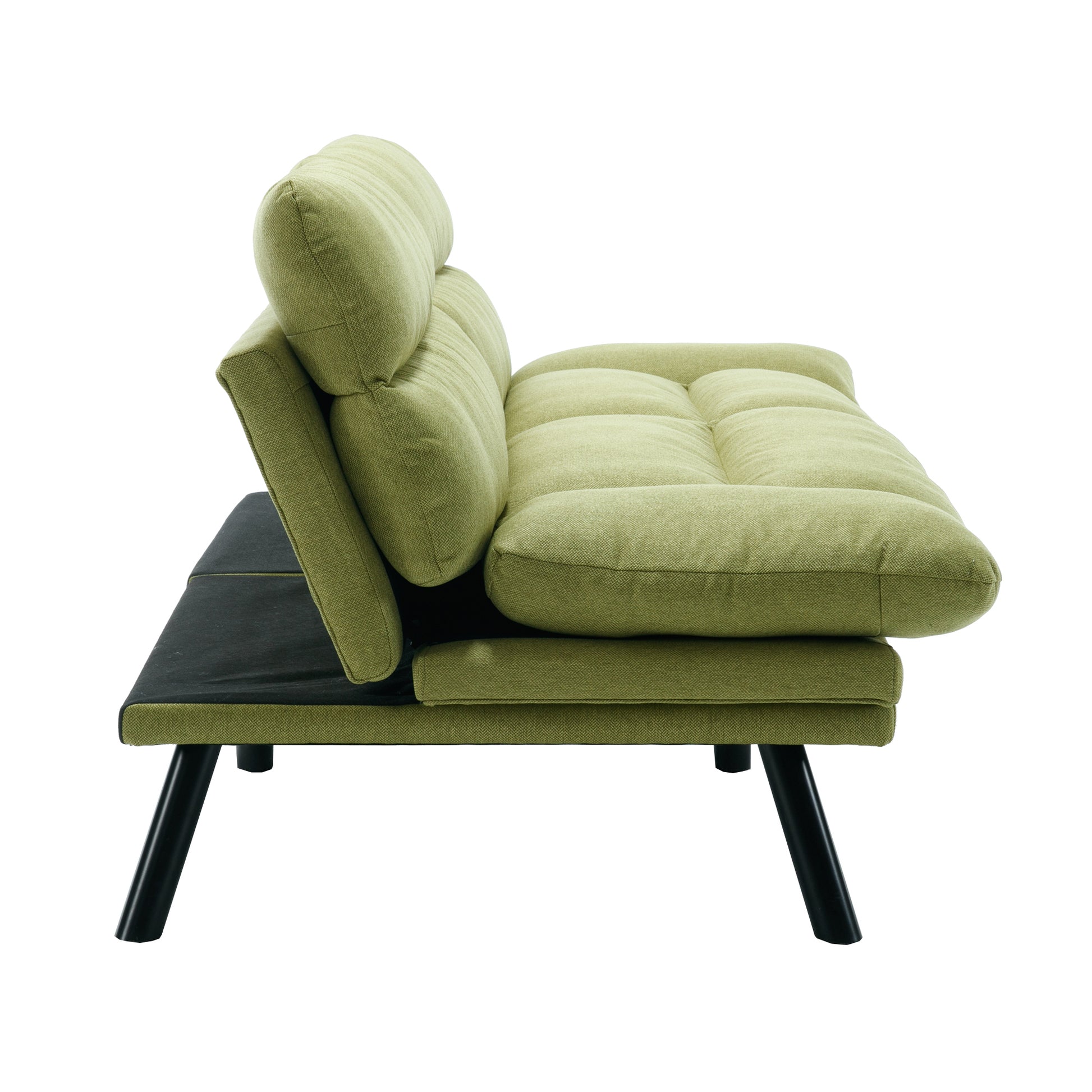 Coolmore Velvet Sofaaccent Sofa Seat Sofa With Metal Feet Green Linen