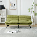 Coolmore Velvet Sofaaccent Sofa Seat Sofa With Metal Feet Green Linen