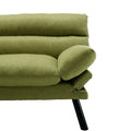 Coolmore Velvet Sofaaccent Sofa Seat Sofa With Metal Feet Green Linen