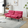 United We Win Furniture,Bedroom Furniture,Living Room Furniture,Sofa With Thick Cushion,Sofa Bed,Sleeper Sofa With Metal Feet. Rose Red Linen 2 Seat