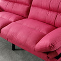 United We Win Furniture,Bedroom Furniture,Living Room Furniture,Sofa With Thick Cushion,Sofa Bed,Sleeper Sofa With Metal Feet. Rose Red Linen 2 Seat