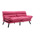 United We Win Furniture,Bedroom Furniture,Living Room Furniture,Sofa With Thick Cushion,Sofa Bed,Sleeper Sofa With Metal Feet. Rose Red Linen 2 Seat