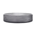 Glass Basin Circular Vessel Bathroom Basin, Bathroom Countertop Basin Transparent Grey Grey Bathroom Modern Glass