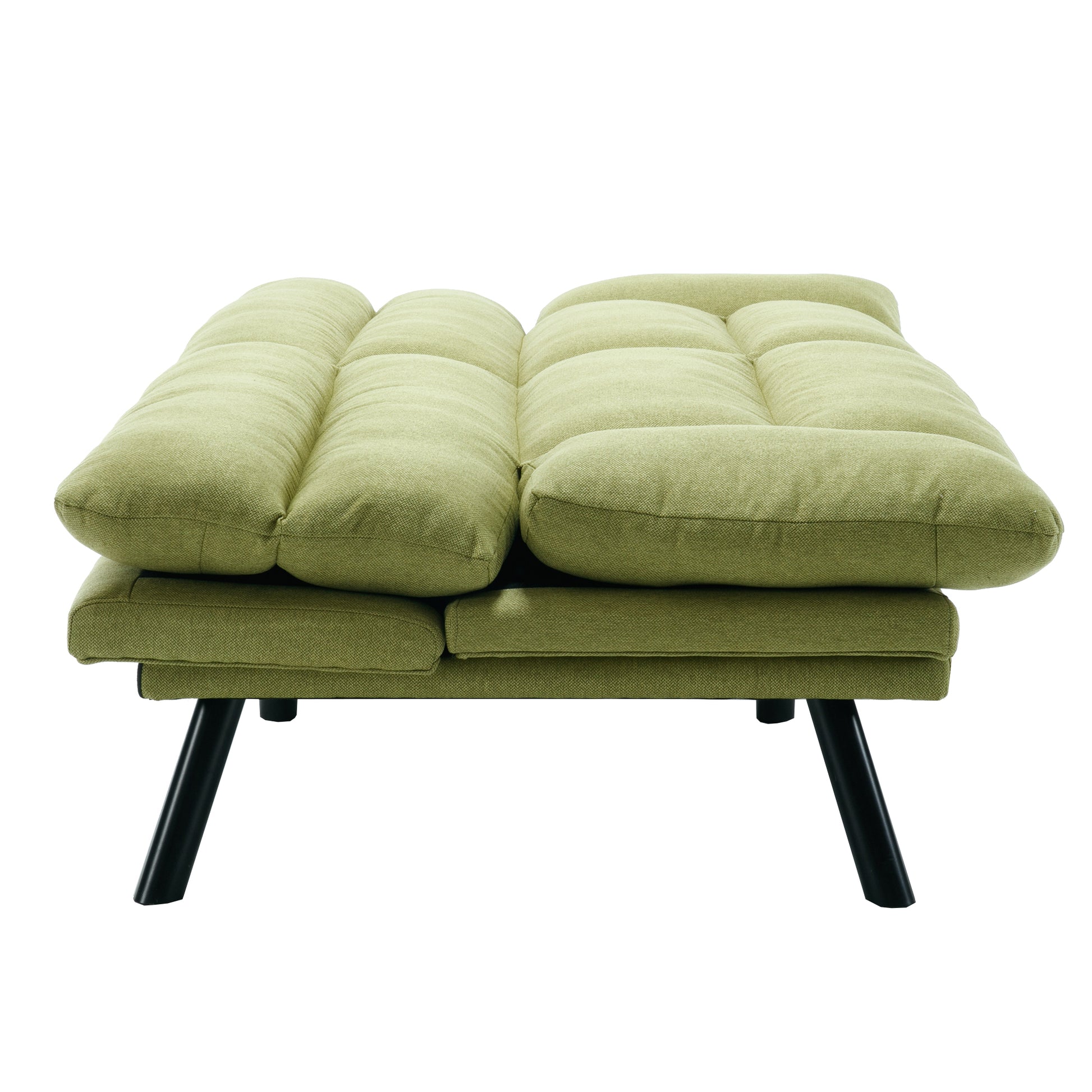 Coolmore Velvet Sofaaccent Sofa Seat Sofa With Metal Feet Green Linen