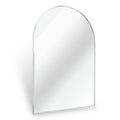 Silver 20X30 Inch Metal Arch Barhroom Mirror Silver Classic Mdf Glass Aluminium Alloy