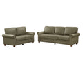 Living Room Sofa With Storage Sofa 2 3 Sectional Taupe Faux Leather Grey Foam Pu Leather