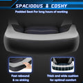 Sweetcrispy Gaming Chair Pu Leather Computer Chair Ergonomic Office Chair With Lumbar Support, Height Adjustable Rolling Desk Chairs With Flip Up Armrests Black Gray Pu