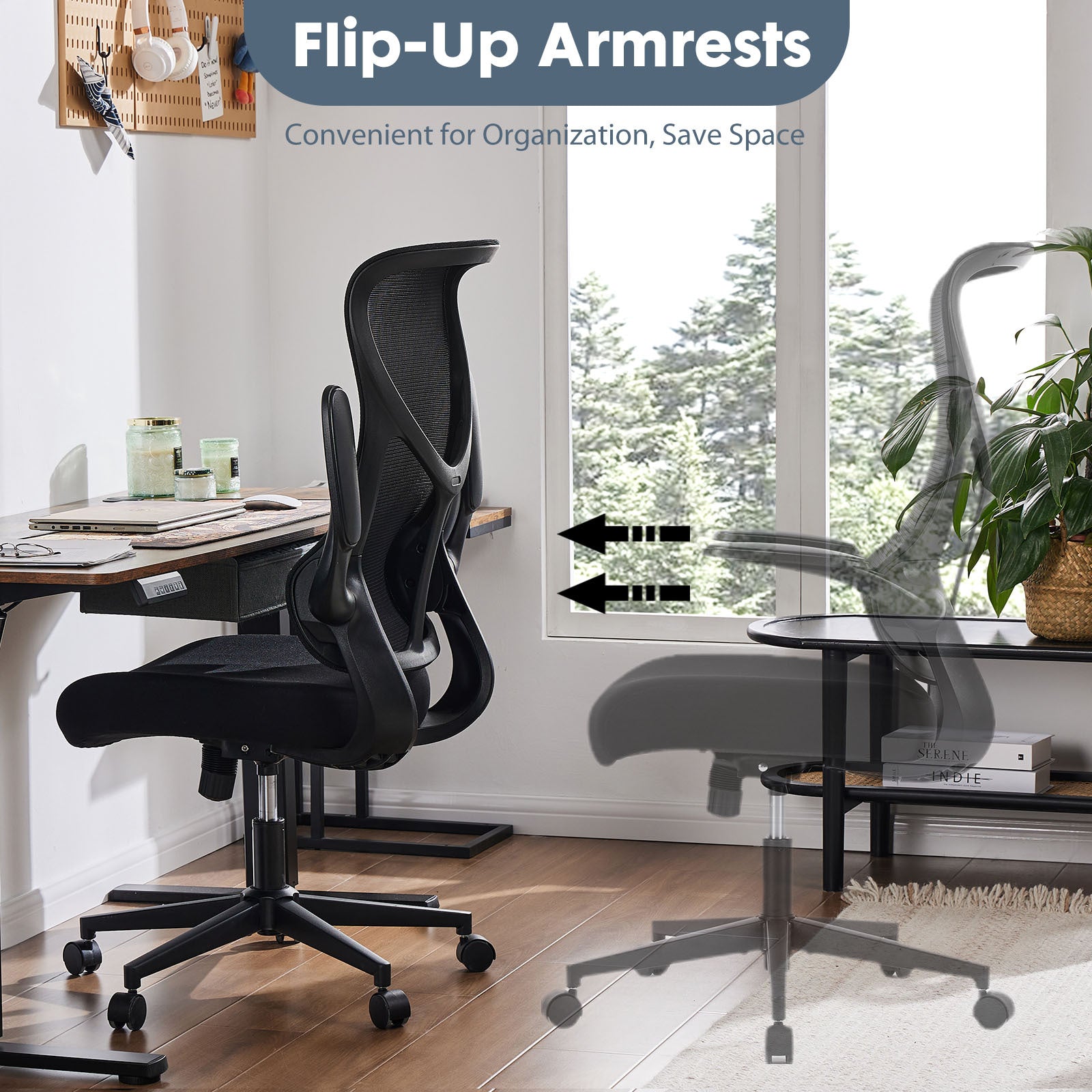 Sweetcrispy Ergonomic Executive High Back Office Chairmesh Computer Chair Black Nylon Mesh