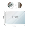 40X30Inch Brushed Silver Rounded Corner Rectangle Bathroom Mirror For Wall Metal Frame Wall Mounted Bathroom Mirror Vanity Bathroom Mirror Horizontal & Vertical Silver Classic,Modern Aluminium Alloy