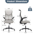 Sweetcrispy Ergonomic Executive High Back Office Chairmesh Computer Chair Gray Nylon Mesh