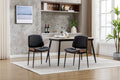 Yijian Dining Chairs Set Of 2 Mid Century Modern Retro Faux Leather Chair With Bentwood Upholstered Seat Metal Legs Adjustable Foot For Kitchen Dining Room Chairs Black Black Metal & Wood