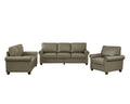 Living Room Sofa With Storage Sofa 1 2 3 Sectional Taupe Faux Leather Grey Foam Pu Leather