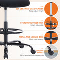 Sweetcrispy Drafting Tall Office Chair Ergonomic High Desk Chair With Flip Up Armrests Black Nylon Mesh