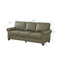 Living Room Sofa With Storage Sofa 2 3 Sectional Taupe Faux Leather Grey Foam Pu Leather