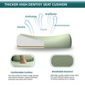 Sweetcrispy Mesh High Back Ergonomic Office Chair Lumbar Support Pillow Computer Desk Chair Green Nylon Mesh