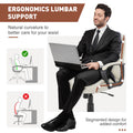 Sweetcrispy Mid Back Office Desk Chair With Padded Armrests Pu Leather Home Office Chair Gray Pu Leather
